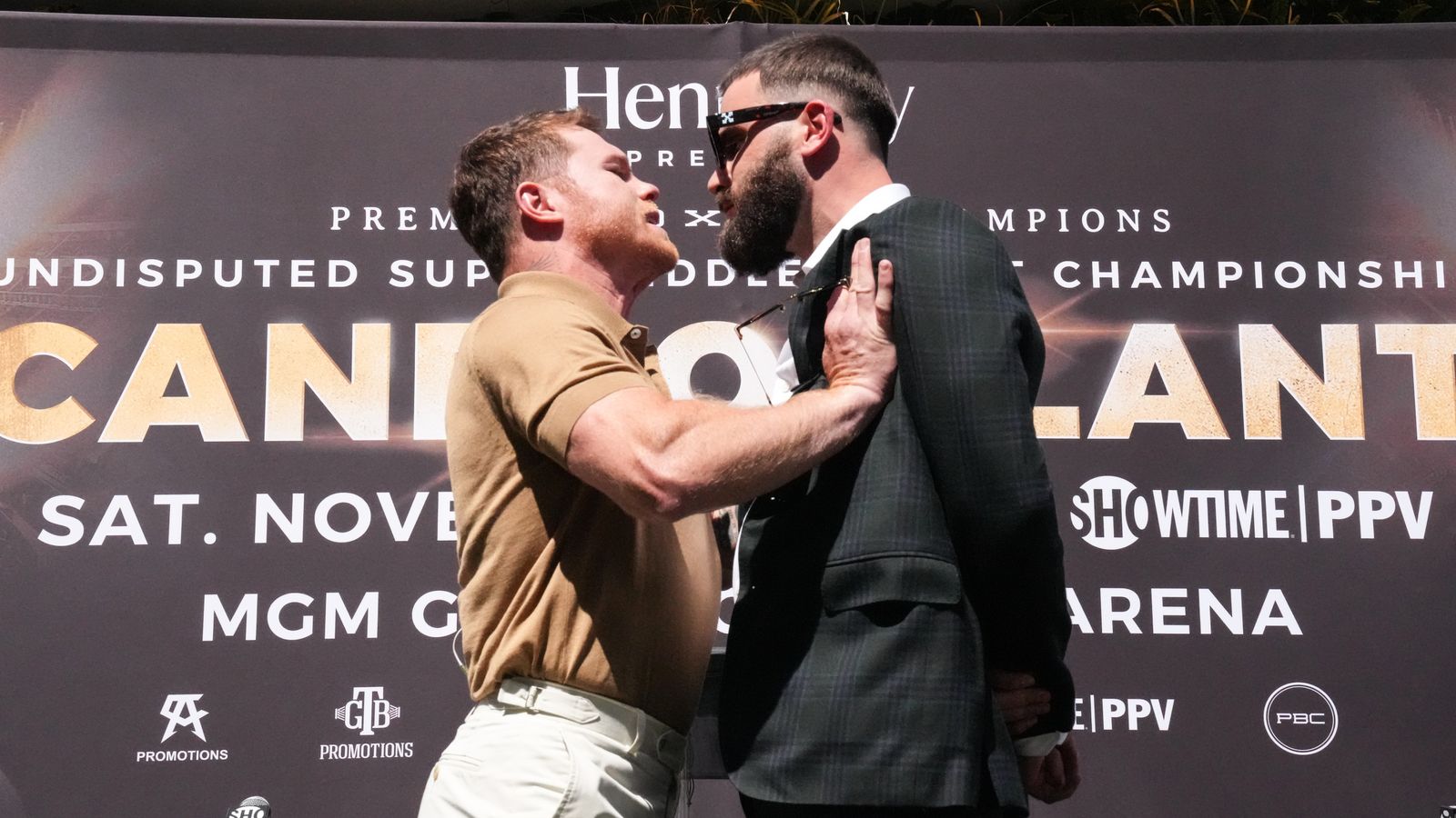 Undisputed Championship Showdown: Canelo And GGG Face Off In NYC Press Conference Undisputed Championship Showdown: Canelo And GGG Face Off In NYC Press Conference