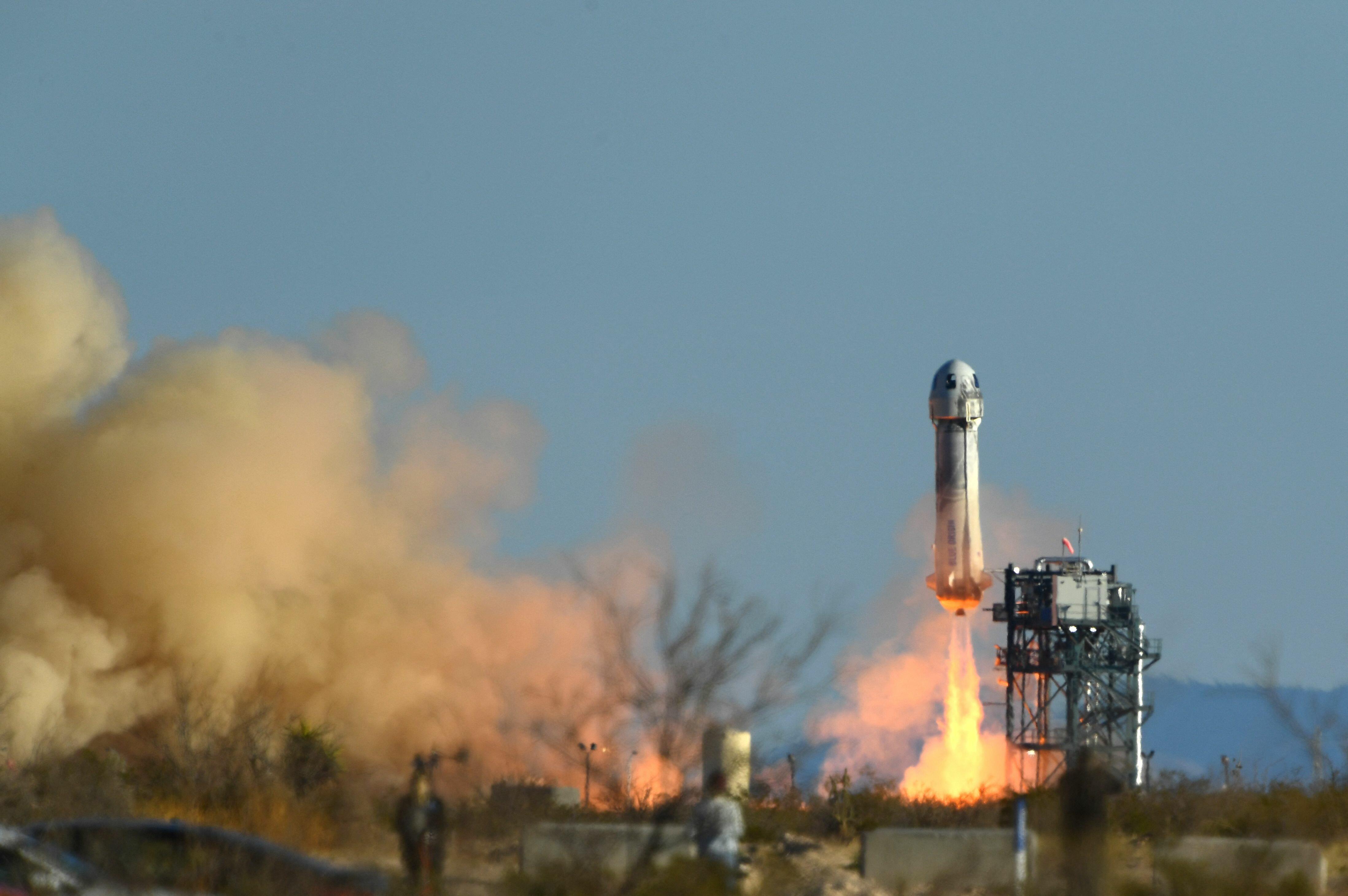 Vehicle Problem Leads To Cancellation Of Blue Origin's Rocket Launch Vehicle Problem Leads To Cancellation Of Blue Origin's Rocket Launch