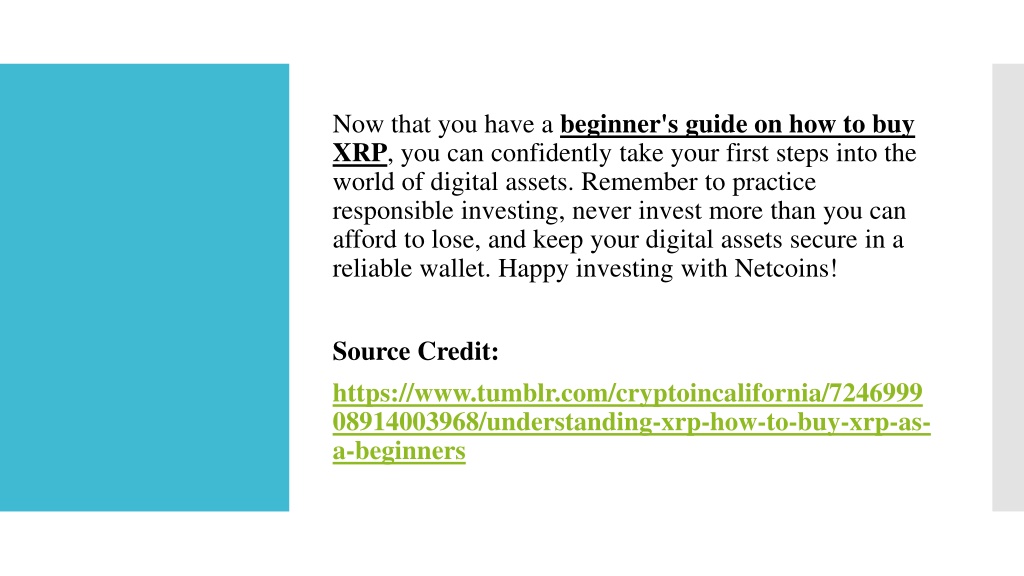 XRP Cryptocurrency: A Beginner's Guide