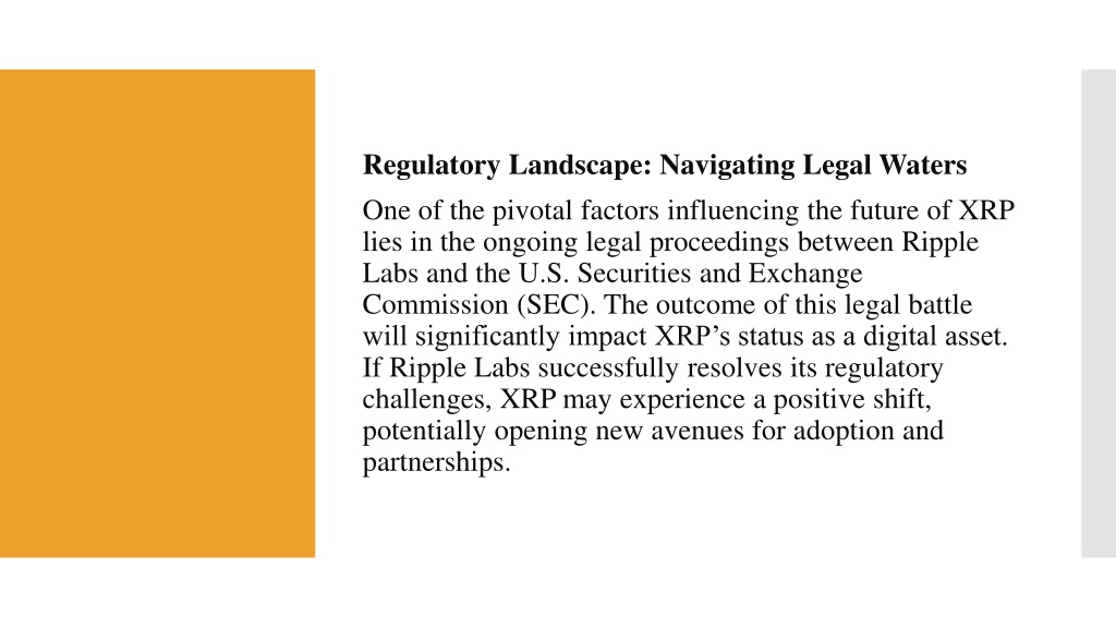 XRP's Future: Navigating Regulatory Challenges XRP's Future: Navigating Regulatory Challenges